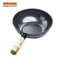 (MR.DIY) Non-Stick Deep Fry Pan with Wood Handle (21cm)