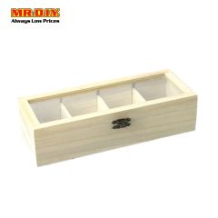 Wooden Box with Glass Window Lid