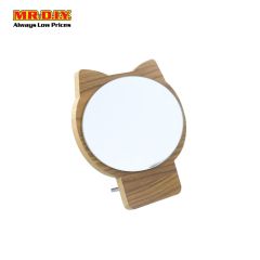 Wooden Cat Cosmetic Mirror R0179