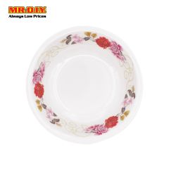 (MR.DIY) Premium Melamine Soup Bowl Flower Design (7")