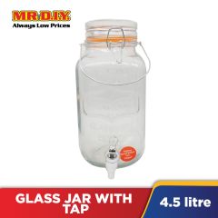 (MR.DIY) Glass Jar with Tap  (4.5L)