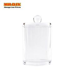 Transparent Cosmetic Container with Lid