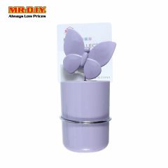 AISHANGRIYONGJIAJU Butterfly Decoration Suction Cup Toothbrushes Holder