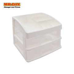 (MR.DIY) 2 Drawers Cosmetic Storage Cabinet (27cm x 20cm)