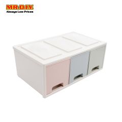 (MR.DIY) 3 Drawers Storage Box (32cm)