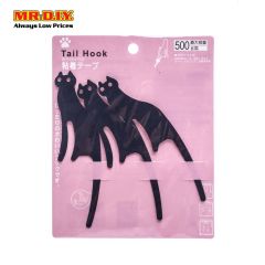 Metal Adhesive Kitty Tail Hook (3pc)