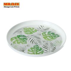 Circular Leafy Designed Polypropylene Plastic Plate
