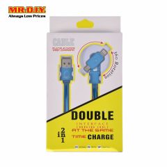 Dual Head Plug  USB Data Cable