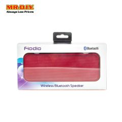 FIODIO Rectangular Bluetooth Wireless Speaker Red