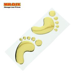 CARSUN Golden Footprint 3D Soft Car Sticker