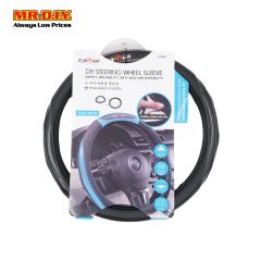CARSUN Anti-Slip PU Leather Steering Wheel Cover (38cm)