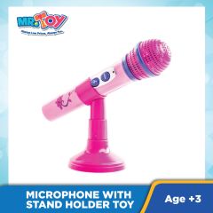 12 Melodies Funny Microphone with Stand Holder Playset Toy 1301