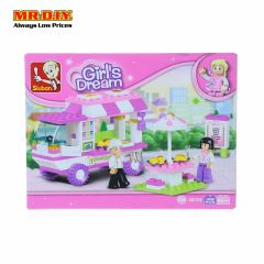 SLUBAN Truck Snack House Building Block Playset Toys (102pcs)