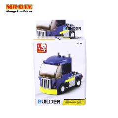 SLUBAN Blue Truck Buiding Blocks Toy Model