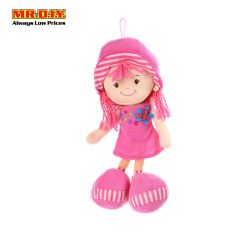 Pink Hair Pink Dress Pink Shoes Stuffed Girl Doll 36cm CM701010