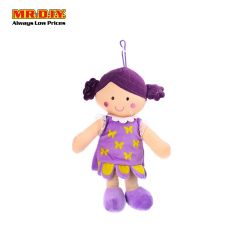 Purple Hair Purple Dress Stuffed Girl Doll 30cm CM504001D