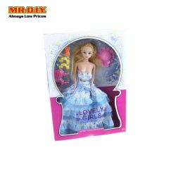 Blonde Hair Plastic Doll Set