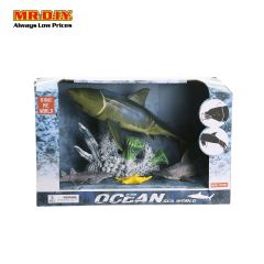 KINGME Ocean World White Shark Toys Set (5 pcs)