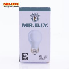 (MR.DIY) Round Shape Softone Bulb 60W (1pcs)