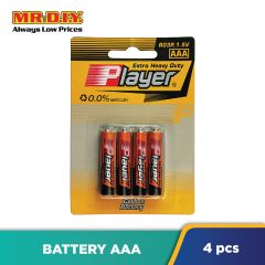 PLAYER Extra Heavy Duty AAA Battery (4pcs)