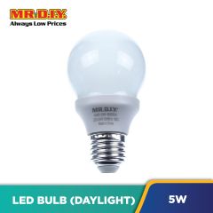 (MR.DIY) Round Shape LED Bulb Daylight 5W A60