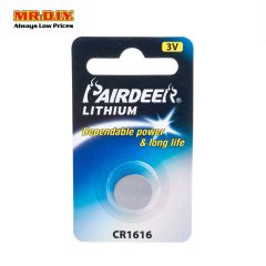 PAIRDEER Lithium Cell Battery CR1616 (1pcs)