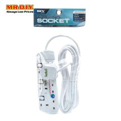 (MR.DIY) Premium Trailing Socket (3-Way)