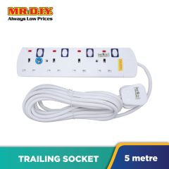 (MR.DIY) PREMIUM 4-Gang Trailing Socket (5metre)
