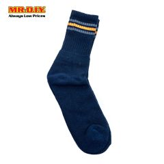 (MR.DIY) Double Line Sports Long Men's Socks (Size: 42-46)