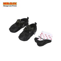Black Baby Shoes Set 44281-07A-3