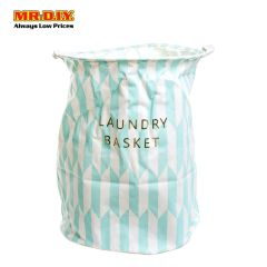 (MR.DIY) Foldable Canvas  Cylindrical Laundry Basket (40cm x50cm)