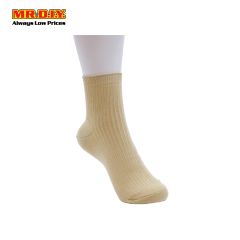 TLYS Plain Stripe Ladies Half Socks (Size: 22-25)