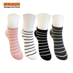 JUNJIESHUAI Strip Line Ankle Ladies Sock