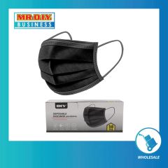 (MR.DIY) Disposable 3-Layer Filter Face Mask Non Medical (50pcs) - Black