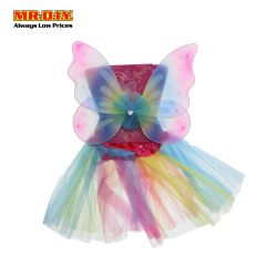 Girls Butterfly Costum Dress Set (Colorful)