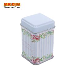Floral Tin Box Storage
