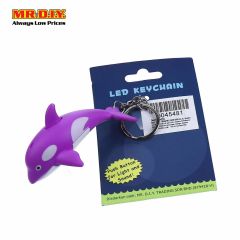 Adorable Purple Dolphin LED Keychain