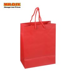 Plain Red Gift Paper Bag M Size