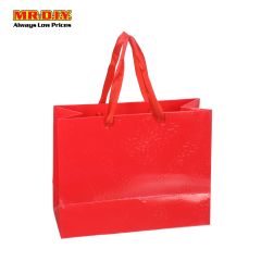 Red Color Gift Paper Bag M Size