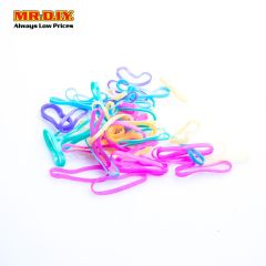 Coloured Hair Rubberbands (50pc)