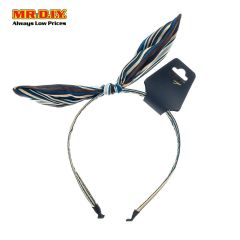 (MR.DIY) Premium Head Band (Stripe Bow)