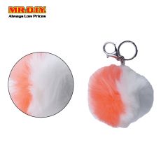 (MR.DIY) Premium Dual-Colour Fur Pom-Pom Keychain