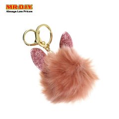 Glitter Fur Key Chain