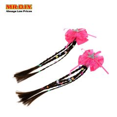 Pink Ribbon Hairpieces 2 Pcs