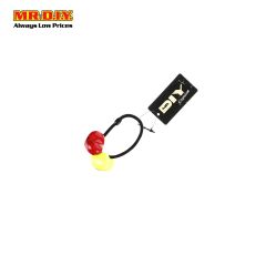 Yellow and Red Heart Rubber Headband