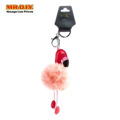 (MR.DIY) PREMIUM Keychain (Flamingo Furball)