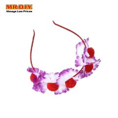 Purple Red Flower Hair Band
