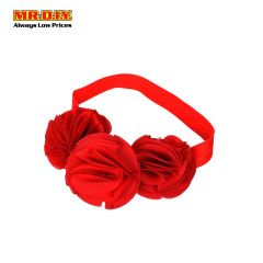 Bright Red Roses Headband