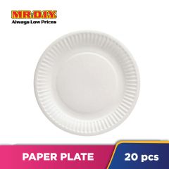 (MR.DIY) Disposable Paper Plate (20pcs x 6")