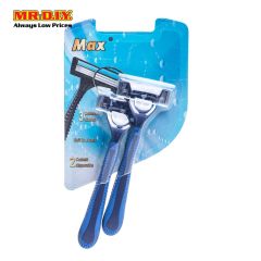MAX Triple Blade Disposable Shavers (2pc)